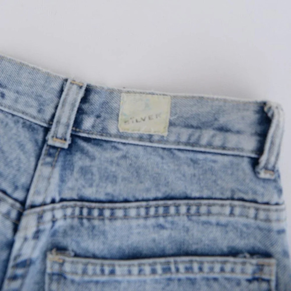 Vintage Silver Acid Wash Straight Leg Jeans Denim - Picture 14 of 14